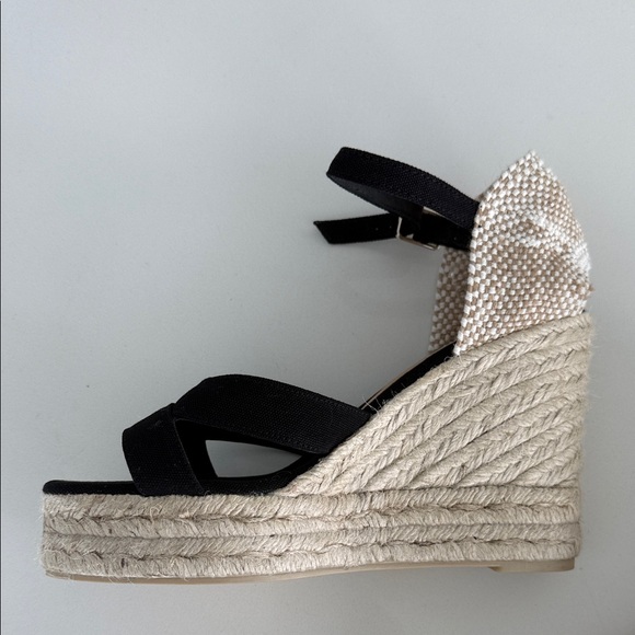 Castaner Black and Tan Wedges - Picture 3 of 5